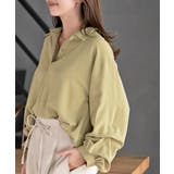 イエロー | 変形袖タックスキッパーブラウス | rps