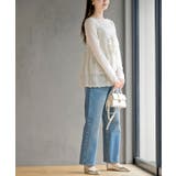 花柄刺繍前開きダブルリボンキャミソール | rps | 詳細画像5 