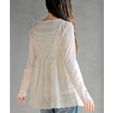 花柄刺繍前開きダブルリボンキャミソール | rps | 詳細画像8 