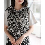 配色レースベスト | rps | 詳細画像24 