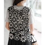 配色レースベスト | rps | 詳細画像26 