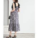 肩リボンシャーリングワンピース | rps | 詳細画像4