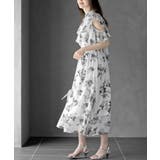 ラッフルスリーブ花柄ワンピース | rps | 詳細画像12 