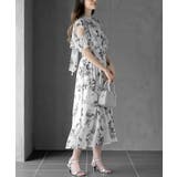 ラッフルスリーブ花柄ワンピース | rps | 詳細画像14 