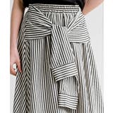 ストライプシャツ巻き風ギャザーフレアースカート | rps | 詳細画像6 