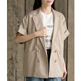 ベージュ | ハーフスリーブテーラードジャケット | rps