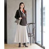 スエードポンチプリーツスカート | rps | 詳細画像12 