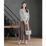 スエードポンチプリーツスカート | rps | 詳細画像21 