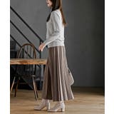 スエードポンチプリーツスカート | rps | 詳細画像22 