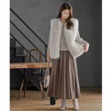 スエードポンチプリーツスカート | rps | 詳細画像29 