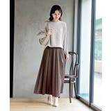 スエードポンチプリーツスカート | rps | 詳細画像30 