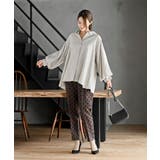 レースアップピーチ起毛ボリューム袖ブラウス | rps | 詳細画像10 