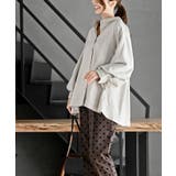 レースアップピーチ起毛ボリューム袖ブラウス | rps | 詳細画像11 