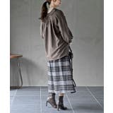 レースアップピーチ起毛ボリューム袖ブラウス | rps | 詳細画像21 