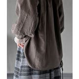 レースアップピーチ起毛ボリューム袖ブラウス | rps | 詳細画像23 