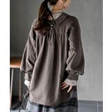 レースアップピーチ起毛ボリューム袖ブラウス | rps | 詳細画像24 