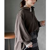 レースアップピーチ起毛ボリューム袖ブラウス | rps | 詳細画像25 