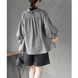 レースアップピーチ起毛ボリューム袖ブラウス | rps | 詳細画像4 