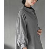 レースアップピーチ起毛ボリューム袖ブラウス | rps | 詳細画像9 