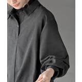 変形袖タックピーチ起毛スキッパーブラウス | rps | 詳細画像14 