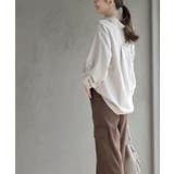 変形袖タックピーチ起毛スキッパーブラウス | rps | 詳細画像19 