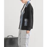 デニム切替ライダースニットジャケット | rps | 詳細画像20 