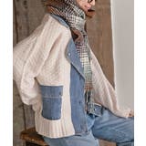 デニム切替ライダースニットジャケット | rps | 詳細画像7 