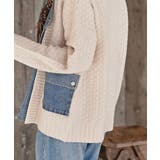 デニム切替ライダースニットジャケット | rps | 詳細画像9 