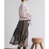 レースアップスリーブケーブルモールニットプルオーバー | rps | 詳細画像13 