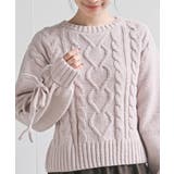 レースアップスリーブケーブルモールニットプルオーバー | rps | 詳細画像14 