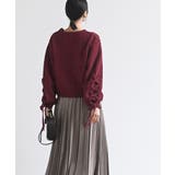 レースアップスリーブケーブルモールニットプルオーバー | rps | 詳細画像28 