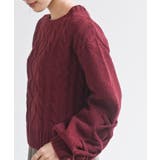 レースアップスリーブケーブルモールニットプルオーバー | rps | 詳細画像31 