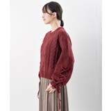 レースアップスリーブケーブルモールニットプルオーバー | rps | 詳細画像35 