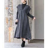 Ｖネックシャーリングワンピース | rps | 詳細画像1 