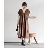 Ｖネックシャーリングワンピース | rps | 詳細画像19 