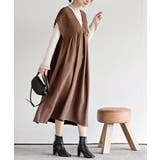 Ｖネックシャーリングワンピース | rps | 詳細画像22 