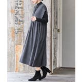 Ｖネックシャーリングワンピース | rps | 詳細画像3 