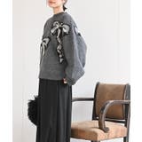 ＢＩＧリボン柄ニットプルオーバー | rps | 詳細画像3 