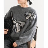 ＢＩＧリボン柄ニットプルオーバー | rps | 詳細画像6 