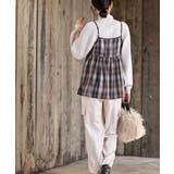 フロントリボン起毛チェックキャミソール | rps | 詳細画像12 