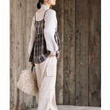 フロントリボン起毛チェックキャミソール | rps | 詳細画像13 