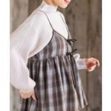 フロントリボン起毛チェックキャミソール | rps | 詳細画像15 