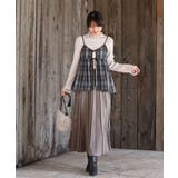 フロントリボン起毛チェックキャミソール | rps | 詳細画像18 