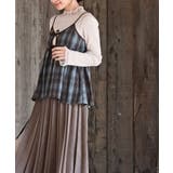 フロントリボン起毛チェックキャミソール | rps | 詳細画像19 