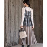 フロントリボン起毛チェックキャミソール | rps | 詳細画像20 