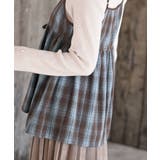 フロントリボン起毛チェックキャミソール | rps | 詳細画像25 