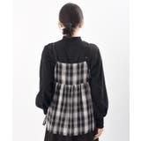 フロントリボン起毛チェックキャミソール | rps | 詳細画像27 