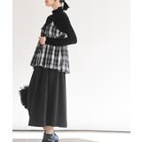 フロントリボン起毛チェックキャミソール | rps | 詳細画像5 