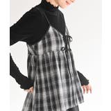 フロントリボン起毛チェックキャミソール | rps | 詳細画像7 