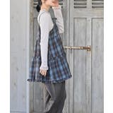 起毛チェックティアードキャミチュニック | rps | 詳細画像12 